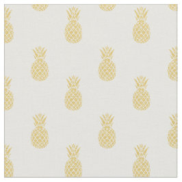 Tissu de coton d'or de motif d'ananas