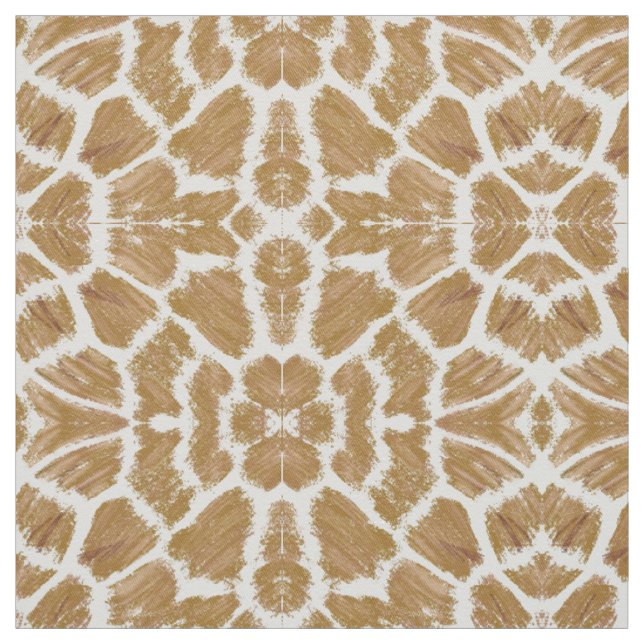 Tissu de coton inspiré par la Giraffe (Échantillon)
