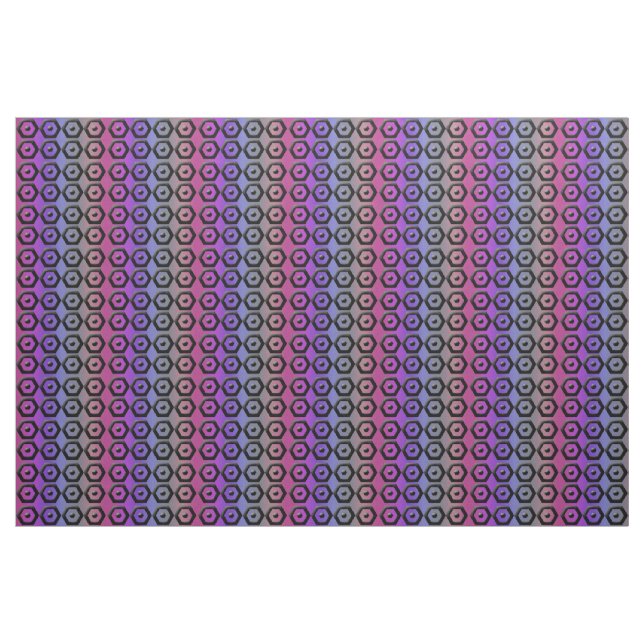 Tissu de coton multicolore d'hexagone (Fat Quarter)
