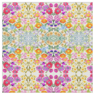 Tissu de coton peigné par jardin floral
