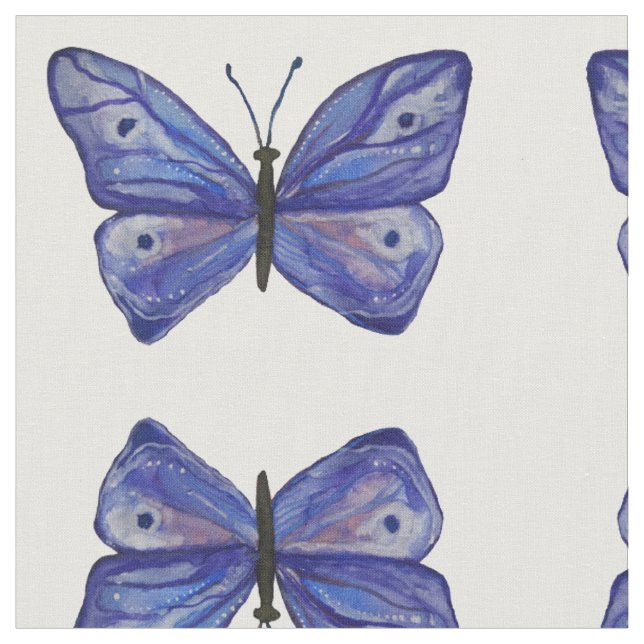 Tissu de coton peigné personnalisé papillon (large (Fermer)