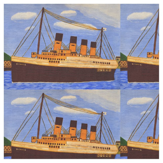 Tissu de coton Titanic de navire (Fermer)