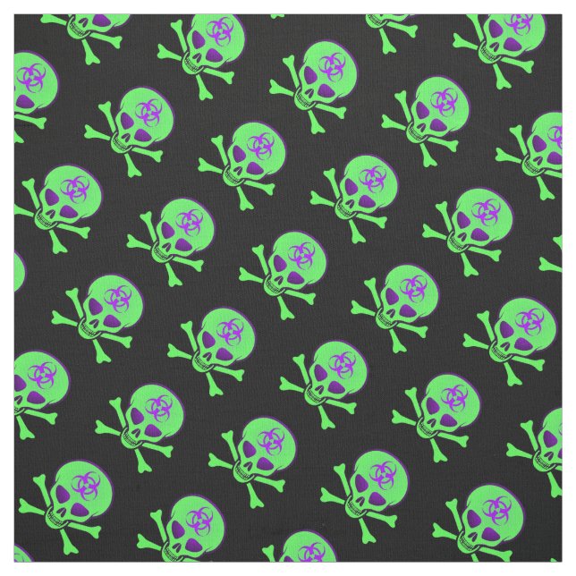 Tissu de crâne pourpre-vert-noir (Échantillon)