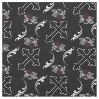 Tissu de croix gothique Rose de Bruant