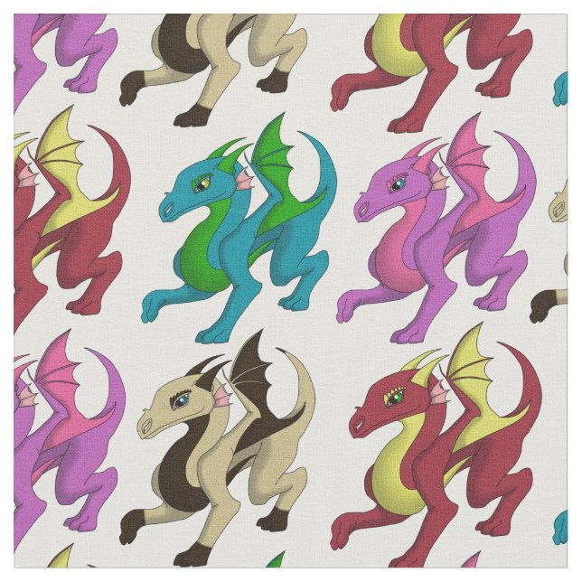Tissu de dragons d'enfants (Fermer)