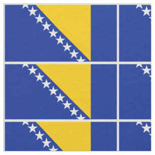 Tissu de drapeau patriotique Bosnie Herzégovine