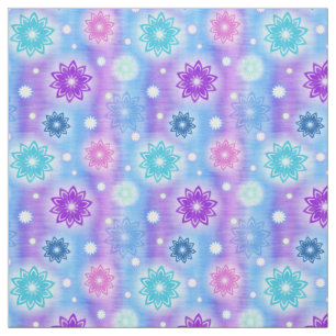 tissu de fleurs de neige
