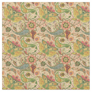 Tissu de fleurs de Paisley Design floral élégant