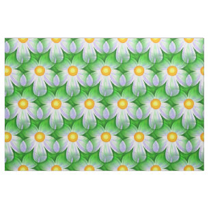 tissu de fleurs marguerites