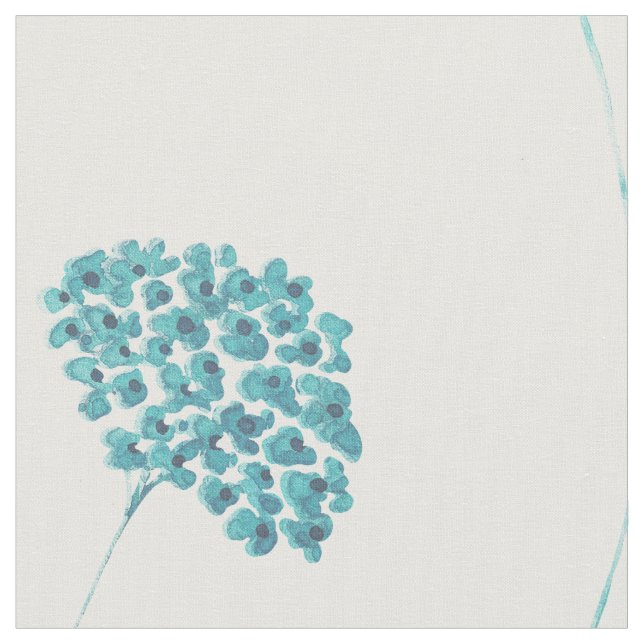 Tissu de fleurs turquoise mignonne (Fermer)