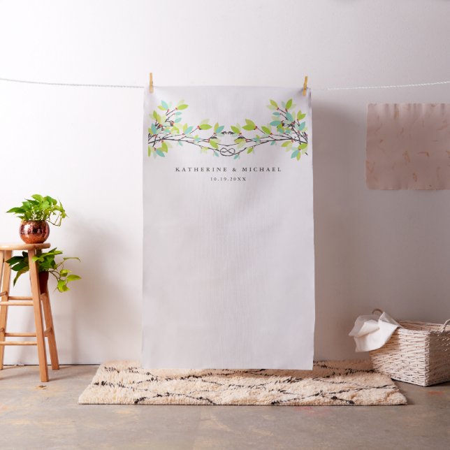 Tissu de Fond pour Photos de Mariage avec Arbres A (In Situ)