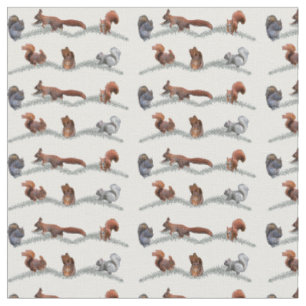 Tissu de frénésie d'écureuil (choisissez la