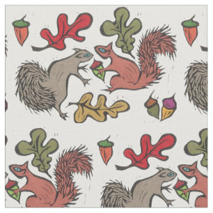 Tissu de glands d'écureuils
