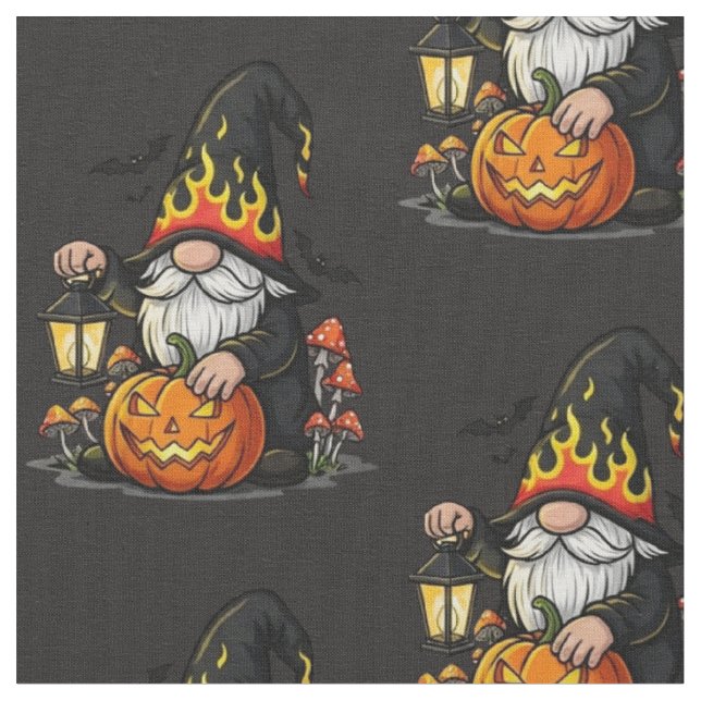 Tissu de Gnome d'Halloween (Fermer)