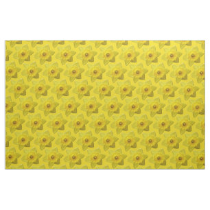 Tissu de jonquille Fleurs de Pâques Tissus Jaunes