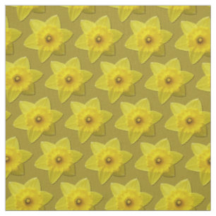 Tissu de jonquille Fleurs de Pâques Tissus Jaunes