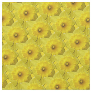 Tissu de jonquille Fleurs de Pâques Tissus Jaunes