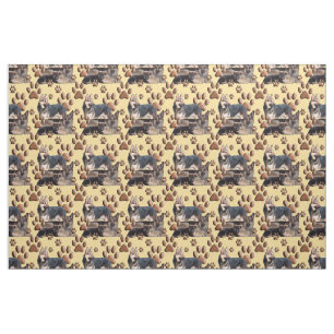 Tissu de la famille allemande Shepherd