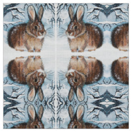 Tissu de lapin de neige d'hiver