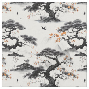Tissu de lavage d'encre de l'Asie de l'Est
