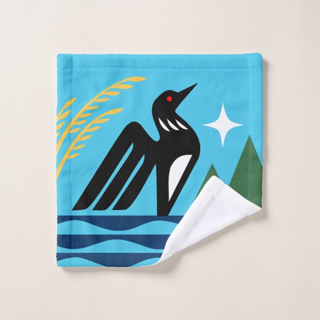 Tissu de lavage du sceau de l'État du Minnesota (Gant de toilette)