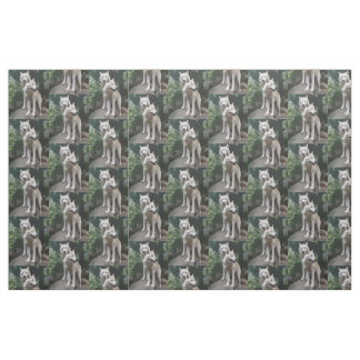 Tissu de loups sauvages