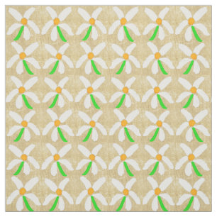 Tissu de marguerite de printemps