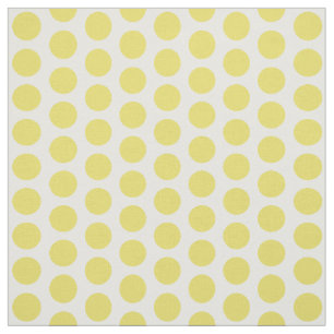 Tissu de mini-Pois jaune blanc