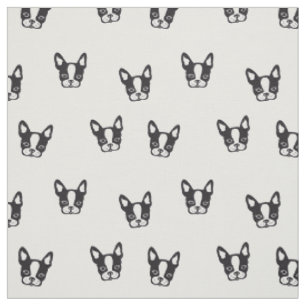 Tissu de motif de bouledogue français