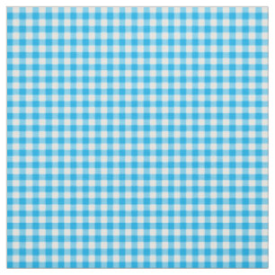 Tissu de motif de guingan de contrôle de bleu et