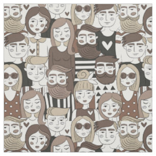 Tissu de motif de hippie
