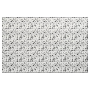 Tissu de motif de musique