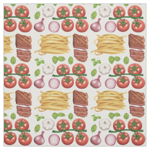 Tissu de motif de pâtes