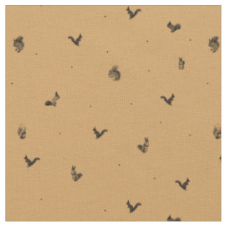 Tissu de motif d'écureuil