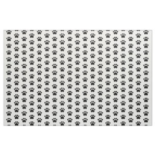 Tissu de motif d'empreinte de patte