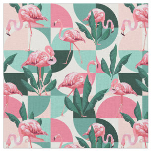tissu de motif flamingo