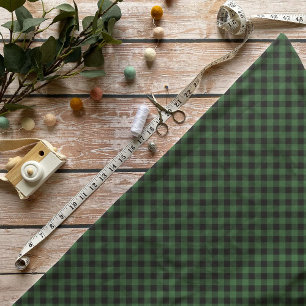 Tissu de plastique à bison vert