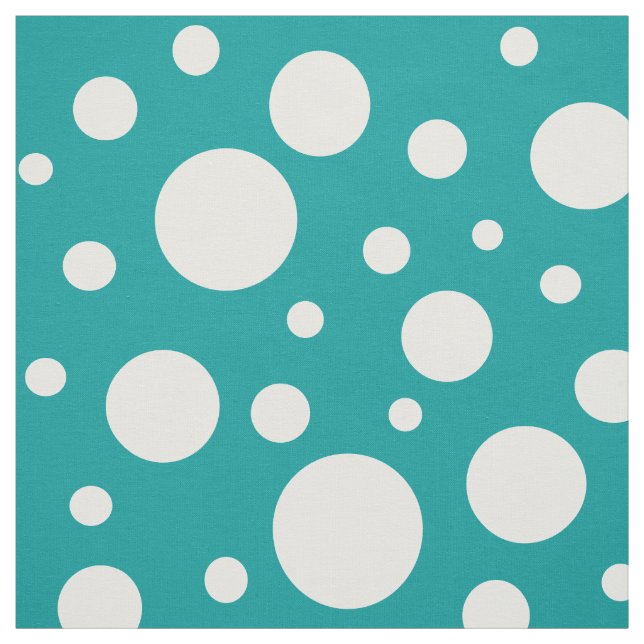 Tissu de points turquoises (Échantillon)