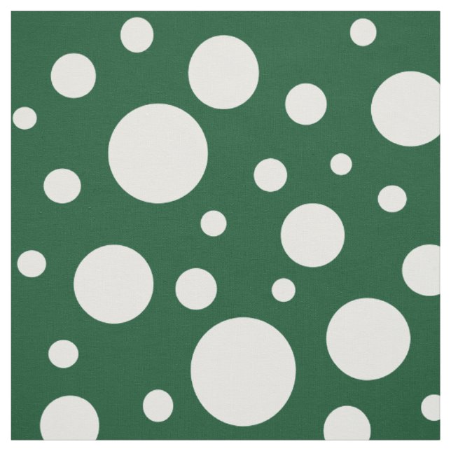 Tissu de points verts (Échantillon)