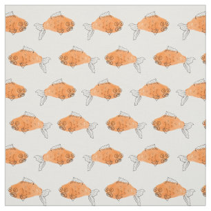 Tissu de poisson rouge