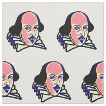 Tissu de portrait de Shakespeare - arrière - plan