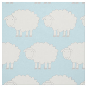 Tissu de poster de animal de ferme de moutons de