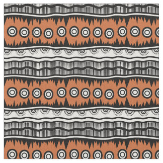 Tissu de rayures Brown géographiques indiennes