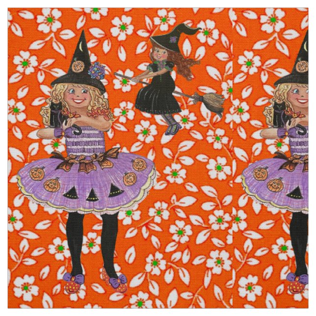 Tissu de sorcière pour Halloween de Mary & Jenny (Échantillon)