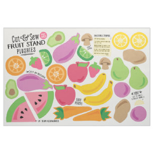 Tissu de stand de fruits à coudre - Peluches DIY a