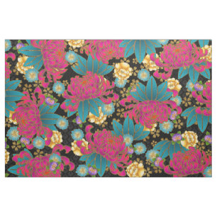 Tissu de style kimono imprimé japonais surdimensi