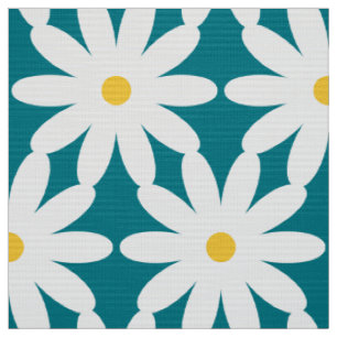 tissu de style vintage rétro marguerite des années