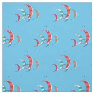 Tissu de surf de cerf-volant bleu