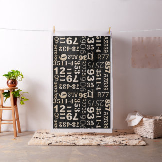 Tissu de tapisserie d'ameublement de typographie