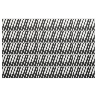 Tissu de touches de piano blanc
